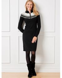 Talbots - Half-zip Sweater Dress - Lyst