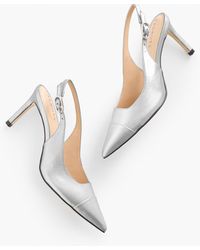 Talbots - Elena Nappa Metallic Slingback Pumps - Lyst