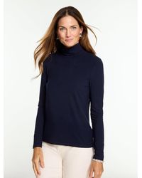 Talbots - Platinum Jersey Turtleneck Top - Lyst