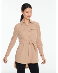 Talbots - Journey Ripstop Tie-waist Shirt Jacket - Lyst
