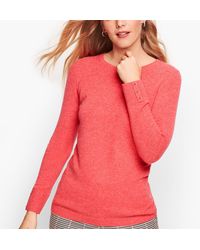 Talbots Cashmere Button Cuff Jumper - Pink