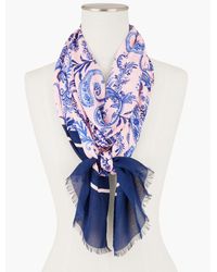 Talbots - Picnic Paisley Floral Oblong Scarf - Lyst