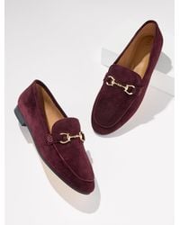 Talbots - Katelyn Bit Suede Loafers - Lyst