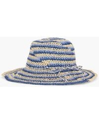 Talbots - Two-tone Straw Hat - Lyst