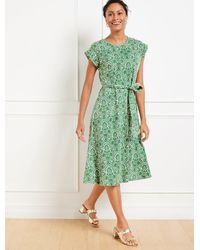 Talbots - Fit & Flare Midi Dress - Lyst