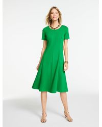 Talbots - Luxe Ponte Short Sleeve Dress - Lyst