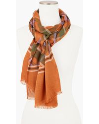 Talbots - Kellynch Plaid Oblong Scarf - Lyst