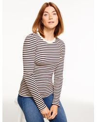 Talbots - Ribbed Crewneck T-shirt - Lyst