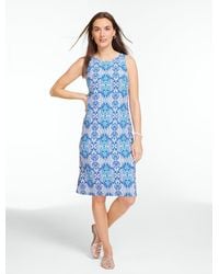 Talbots - Effortless Jersey Sleeveless Shift Dress - Lyst