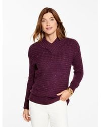 Talbots - Textured V-neck Pullover Sweater - Lyst