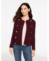 Talbots - Texture Stitch Double Breasted Jacket - Lyst