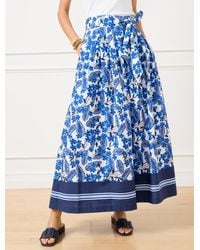 Talbots - Piper Pleated Patio Maxi Skirt - Lyst