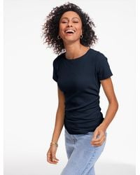 Talbots - Jacquard Knit Crewneck Top - Lyst
