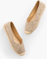 Talbots - Izzy Asymmetric Espadrille Flats - Lyst