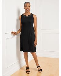 Talbots - Embroidered Butterfly Ponte Dress - Lyst