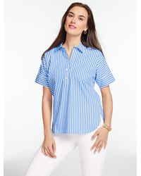Talbots - Poplin Popover Shirt Shirt - Lyst