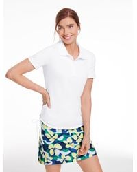 Talbots - Piqué Ruched Side Polo - Lyst
