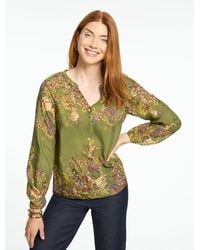 Talbots - Fresco Floral Top - Lyst