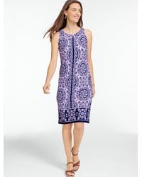 Talbots - Effortless Jersey Halter Shift Dress - Lyst