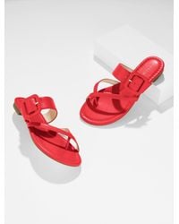 Talbots - Camy Buckle Sandals - Lyst