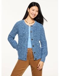 Talbots - Shaker Stitch Crewneck Cardigan Sweater - Lyst