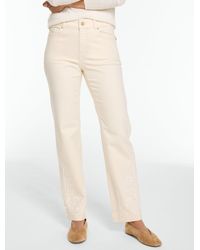 Talbots - Classic Relaxed Straight Leg Embroidered Jeans - Lyst
