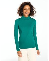 Talbots - Cotton Turtleneck Top - Lyst
