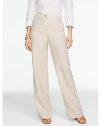 Talbots - Linen Wide Leg Pants - Lyst
