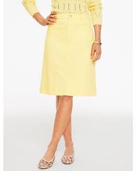 Talbots - Denim A-line Skirt - Lyst