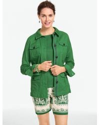 Talbots - Twill Utility Jacket - Lyst
