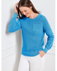 Talbots - Patch Pocket Crewneck Sweater - Lyst