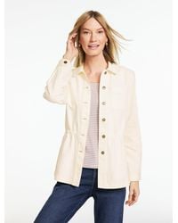 Talbots - Cinched Waist Shirt Jacket - Lyst