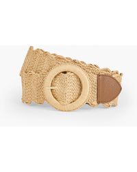 Talbots - Wavy Stretch Straw Belt - Lyst