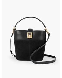 Talbots - Suede & Leather Bucket Bag - Lyst