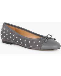 Talbots - Blair Studded Suede Ballet Flats - Lyst
