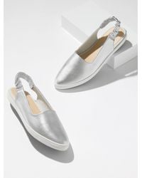 Keds - ® Metallic Leather Point Slingback Sneakers - Lyst