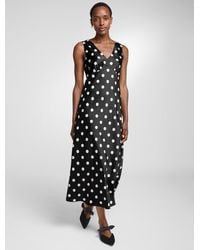 Talbots - Rsvp Satin Midi Dress - Lyst