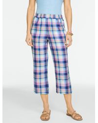 Talbots - Straight Crop Pull-on Pants - Lyst