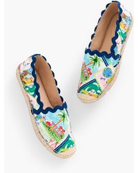Talbots - Izzy Canvas Espadrille Flats - Lyst