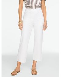 Talbots - Straight Ankle Cotton Bi-stretch Pants - Lyst
