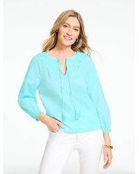 Talbots - Smocked Top - Lyst