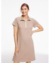 Talbots - French Terry Half-zip Dress - Lyst