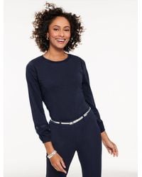 Talbots - Modern Romance Lace Trim Top - Lyst