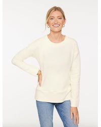 Talbots - Ottoman Knit Crewneck Tunic Sweatshirt - Lyst