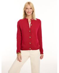 Talbots - Roll Edge Cardigan Sweater - Lyst