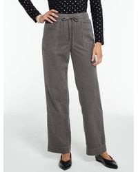 Talbots - Corduroy Straight Leg Pull-on Pants - Lyst