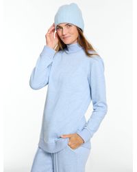 Talbots - Cozy Fleece Ribbed Mockneck Pullover Sweater - Lyst