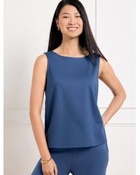 Talbots - Effortless Ultraknit Bateau Neck Sleeveless Tank Top - Lyst