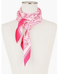 Talbots - Painted Paisley Silk Square Scarf - Lyst