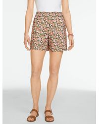 Talbots - Washed Linen Pull-on Shorts - Lyst